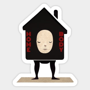 Funny Home Body Introvert Sticker